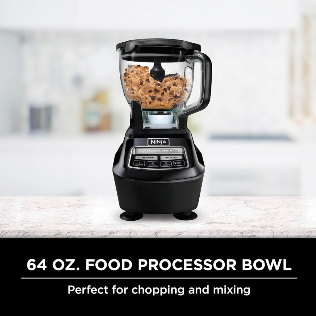 Ninja food processor bowl with cookie dough